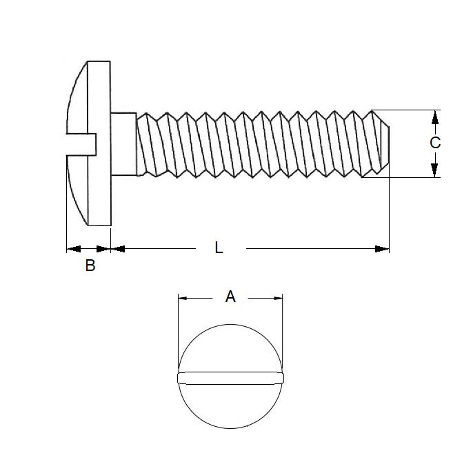 1037732 | SC015F-005-F-SL-S4 (10 Pcs) --- Fillister Head Screws - 0-80 UNF -1.52mm- 4.8 mm - 304 Stainless