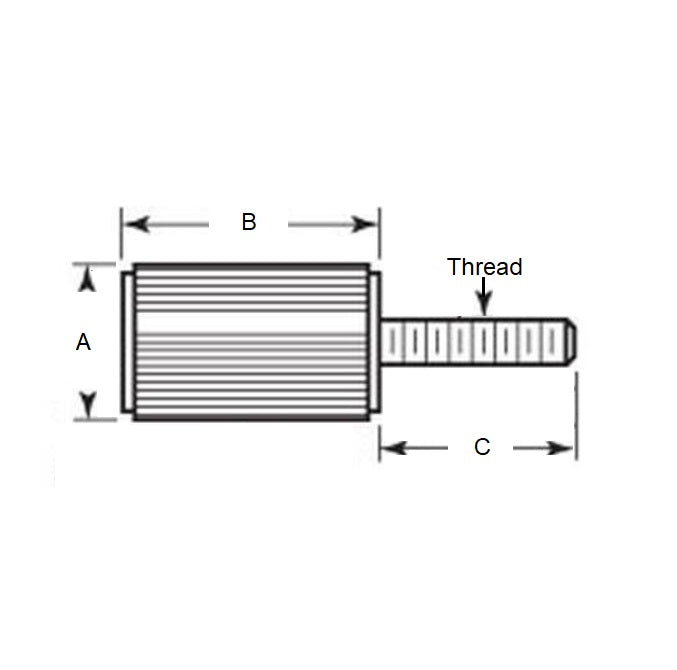 1086241 | SCP095C-022-S4 --- Panel Screws - 3/8-16 UNC -9.53mm- 22.22x26.97 mm - Stainless Steel 304 Similar to A2, 18-8 HRB80