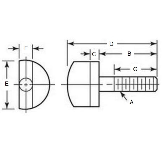 1104071 | THS127C-038-H-CB --- Thumb Screws - 1/2-13 UNC -12.7mm- 38.1x69.85 mm - Steel