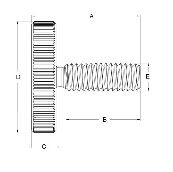 1059233 | THS048F-016-K-3-N --- Thumb Screws - 10-32 UNF -4.76mm- 15.88x23.81 mm - Stainless Steel 303/304 (Similar to A2, 18-8) HRB80
