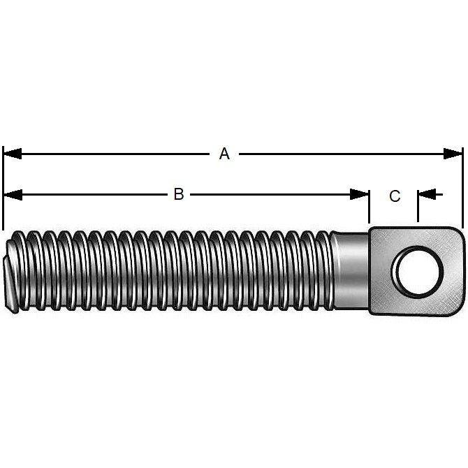 1050017 | SSA-50RS --- Stainless Steel Spring Anchors - 6-32 UNC - 3.5mm - 15.875x10.16 mm