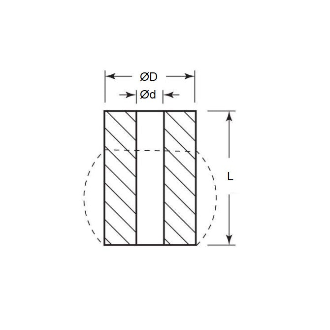 1138290 | CSU-0286-051 --- Bumpers Mounts - 28.6x12.7x50.8 mm - Polyurethane