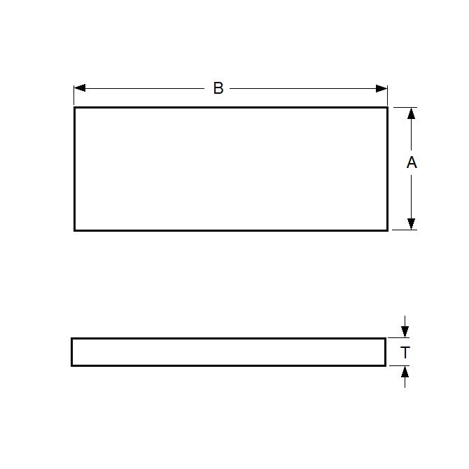 1001932 | SHM-0457-0025-0305-430 --- Stainless Steel Strip - 0.457x25.4x304.8 mm - Stainless Steel