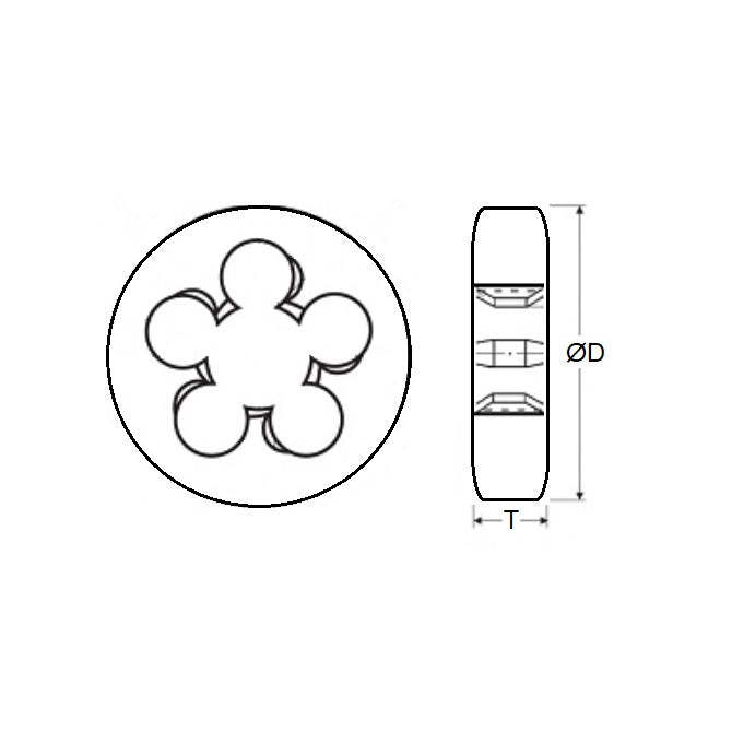 1038970 | DBT-015B --- Threading Tools - 11 BA -1.5mm- 0.309 mm / 81.9 TPI - Button - Carbon Steel