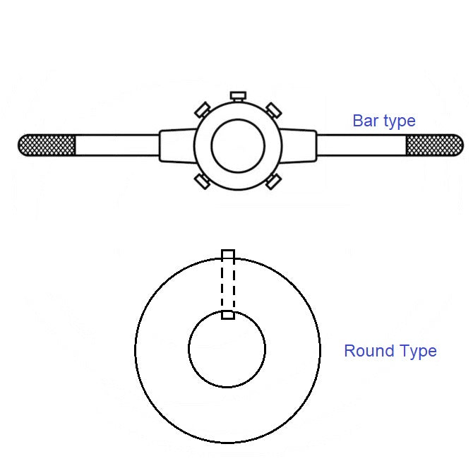 1112034 | DH-160-BAR (2 Pcs) --- Button Die Holders Tools - 16 mm Bar