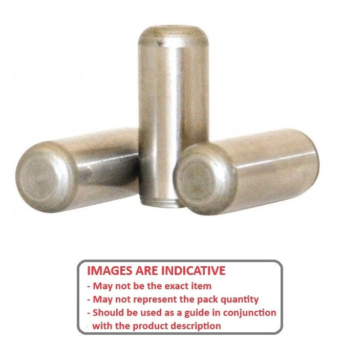 1002587 | DP007-005-303-1 (500 Pcs) --- Dowel Pins - 0.792x4.78x4.78 mm - Stainless Steel 303/304 (Similar to A2, 18-8) HRB80