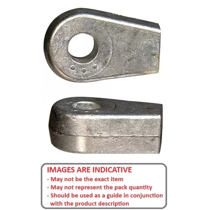 1064598 | GAS211RS --- End Fittings Gas Springs - M6 - 6x1mm - Fat Blade - Die Cast Zinc