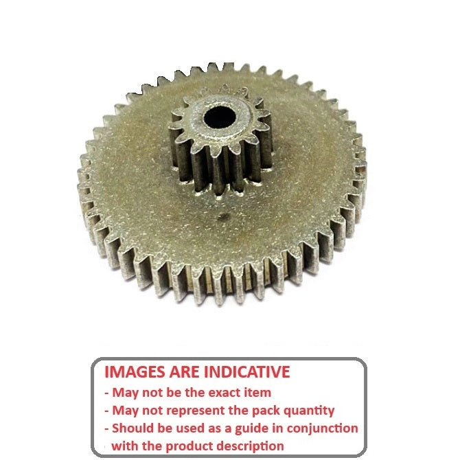 1130945 | GCL-013-M05-060-024-B (2 Pcs) --- Cluster Module 0.5 Brass Gears - 25 - 10 tooth 12.5 - 5.0 - 13.0 - 5.5 - Brass and Steel