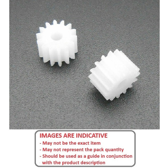 1096302 | G010B-12-V32-048-032-N-N --- Spur Gears - 12 tooth - 9.53x3.175 mm - Nylon Polyamide 6/6