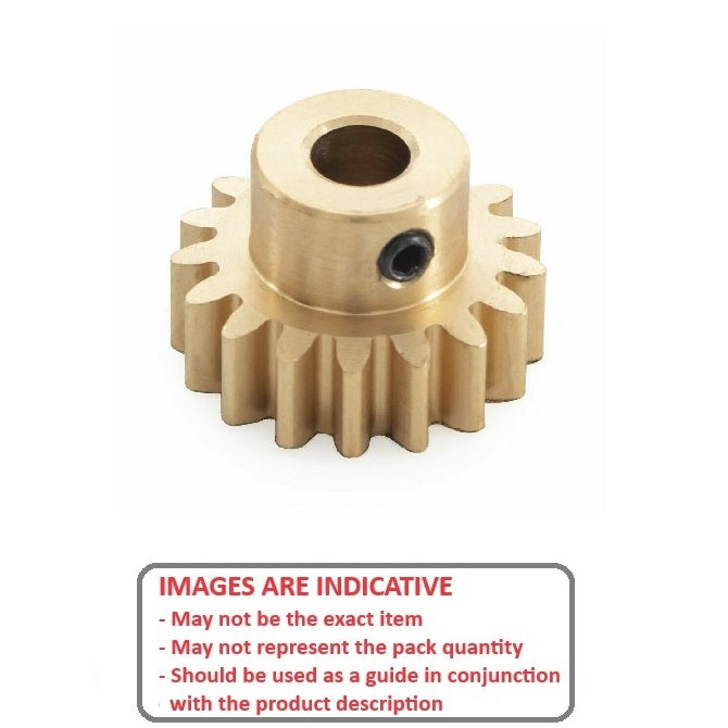 1129181 | G018B-24-M075-030-060-B-G --- Spur Gears - 24 tooth - 18x6 mm - Brass