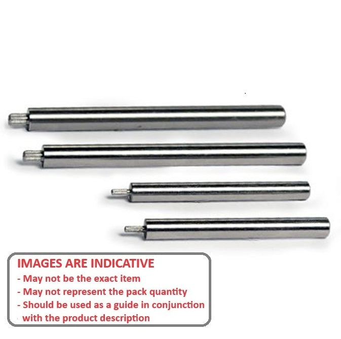 1037231 | SHPIN01.5X50 --- Pinion Shafts - 1.5x1.55x5 mm - Stainless Steel 303/304 (Similar to A2, 18-8) HRB80