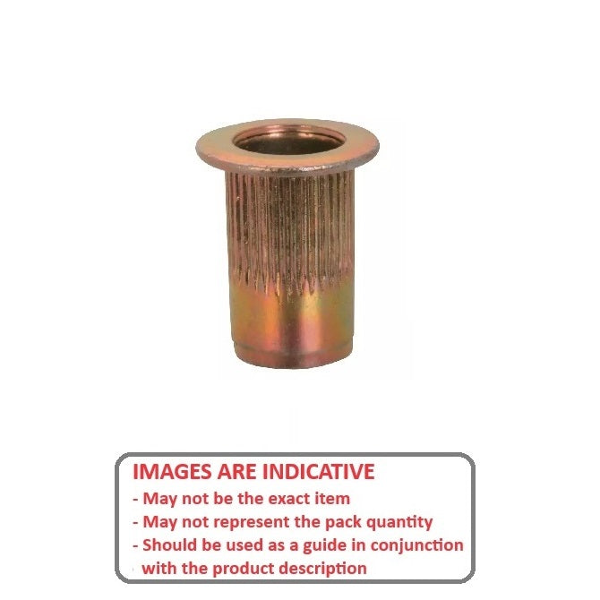 1060616 | IN-RIV-050-057-R --- Rivet Nuts Inserts - M5 -5x0.8mm- 7.6 - 3.30 - 5.70