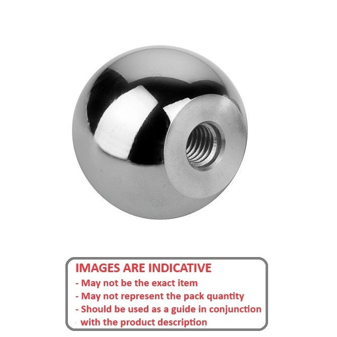 1059274 | KF048F-019-TPST --- Ball Knobs - 10-32 UNF -4.76mm- 19.05x9.5 mm - Steel