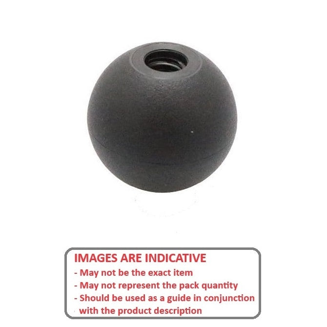 1053269 | KF040M-016-TTPL-MT --- Ball Knobs - M4 -4x0.7mm- 16 - - - Thermoplastic