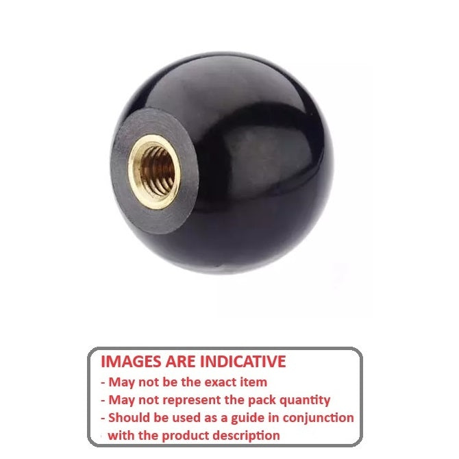 1053268 | KF040M-016-TTPL-BR --- Ball Knobs - M4 -4x0.7mm- 16 - - - Thermoplastic