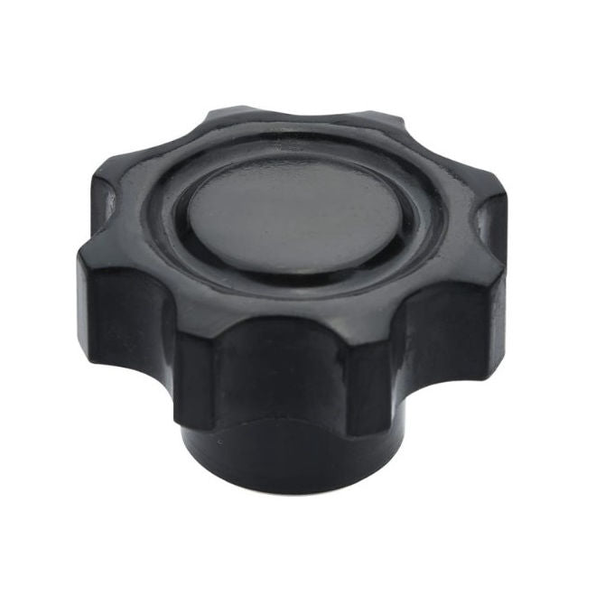 1092224 | KF100M-040-8L --- Lobe Knobs - M10 -10x1.5mm- 40x17 mm - Phenolic and Brass