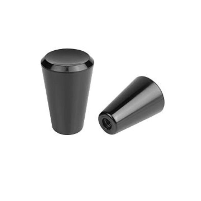 1072364 | KF064-022-LVR --- Lever Knobs - Hole Size 6.35 Push On 22.23x15.9 mm - Phenolic