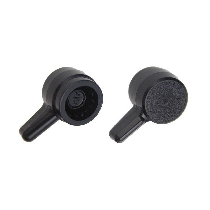 1072084 | KM064-017-L-B (10 Pcs) --- Thumb Knobs - 1/4 -6.35mm- - Use Own Screw 17.46x11.1 mm - Plastic