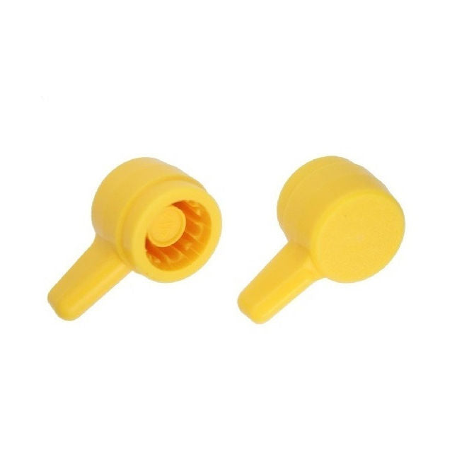 1078088 | KM079-021-L-Y (10 Pcs) --- Thumb Knobs - 5/16 -7.94mm- - Use Own Screw 21.43x13.5 mm - Plastic