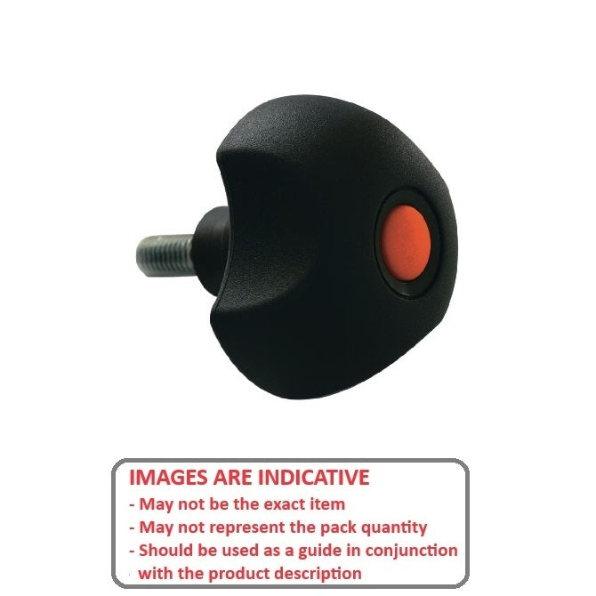 1068359 | KM060M-050-3L-SAF15 --- Lobe Knobs - M6 -6x1mm- 50x15 mm - Steel