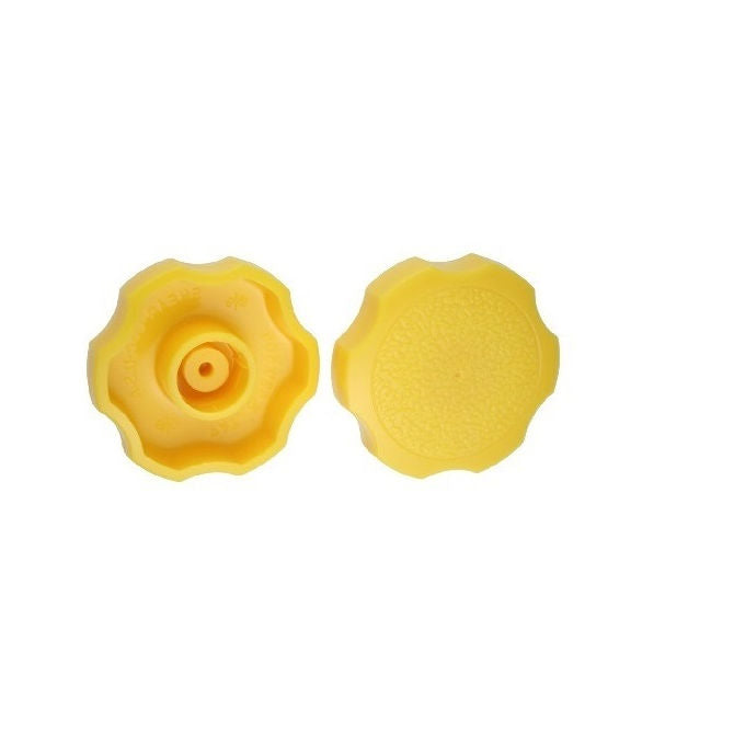 1092174 | KM100M-038-ROS-Y (10 Pcs) --- Thumb Knobs - M10 -10.00mm- - Use Own Screw 38x12.5 mm - Plastic