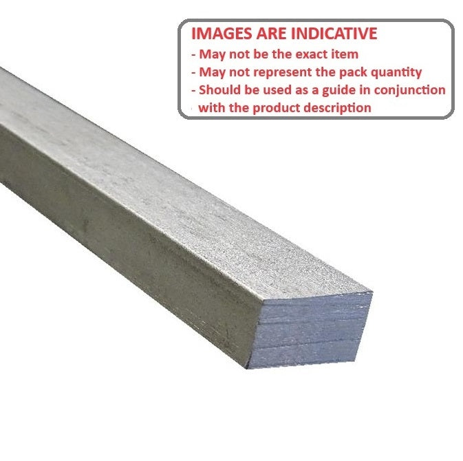 1070661 | 2R-0064-0079-0300-KS6U --- Rectangular Keysteel Lengths - 6.35x7.938x300 mm - Stainless Steel 316 Similar to A4, 18-10