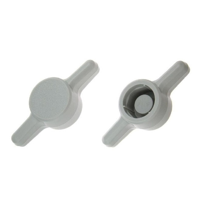 1062698 | KM050M-026-TEE-G (10 Pcs) --- Thumb Knobs - M5 -5mm- - Use Own Screw 26x6.6 mm - Plastic