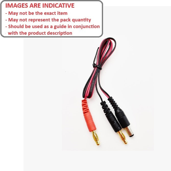 1051135 | LE-BU4-M-JR-M (7 Pcs) --- Leads Hobby - Side 1 Bullet - 4mm Male JR Charger Male - Generic