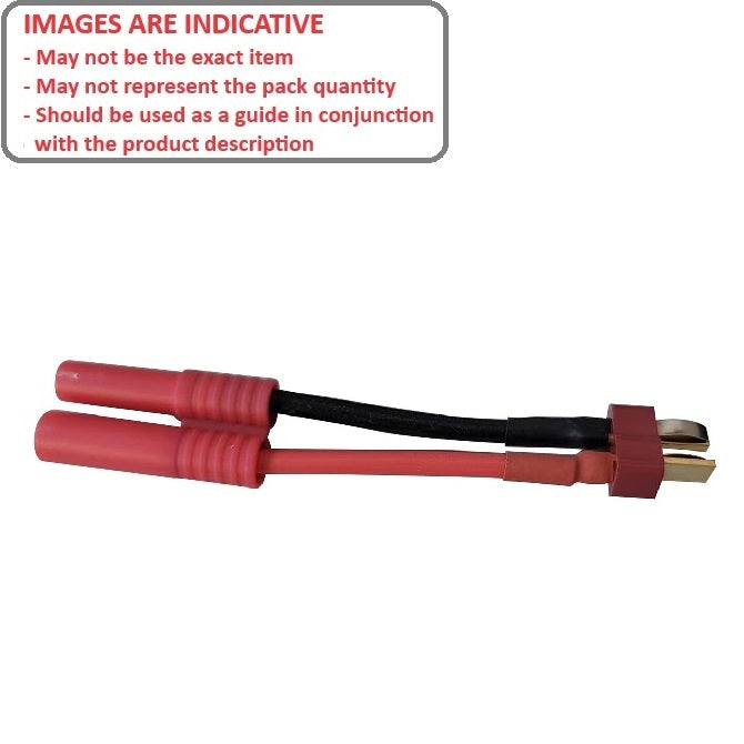 1228535 | LE-HXT4-M-DEA-M --- Leads Hobby - Side 1 HXT 4.0mm Male Deans Male - Generic