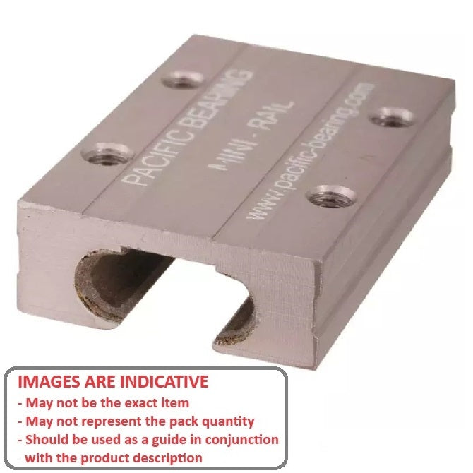 1108249 | PBC-1215RS --- Mini Rail Carriages Linear - 15x32x42 mm - Aluminium
