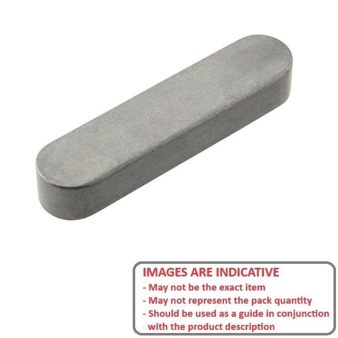 1038863 | K-0200-0200-1000A-C (10 Pcs) --- Machine Keys - 2x2x10 mm - Carbon Steel