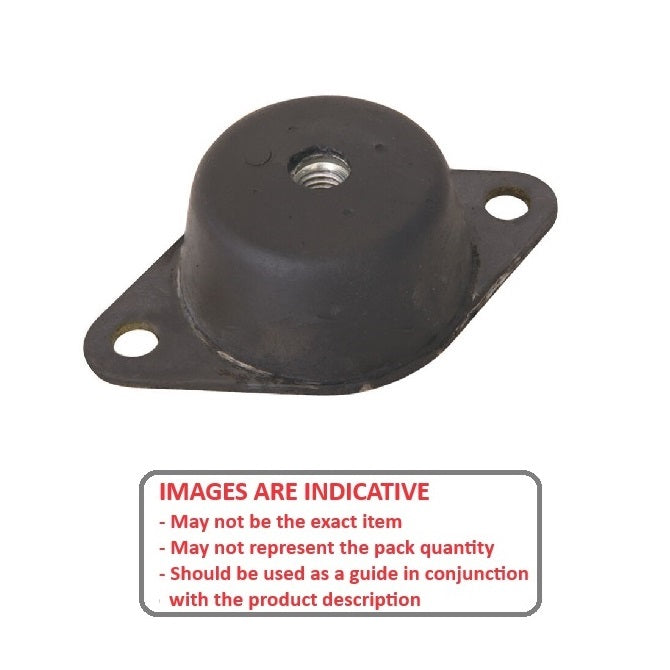 1174653 | MBN2-0073-29-0953C --- Base Neoprene Style 2 Mounts - 72.6 kg -lbs- C 95.25 mm - Neoprene Rubber
