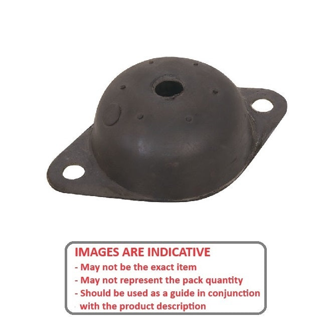 1209427 | MBN2-0238-43-1590 (25 Pcs) --- Base Neoprene Style 2 Mounts - 238.1 kg -lbs- E 158.75 mm - Neoprene Rubber