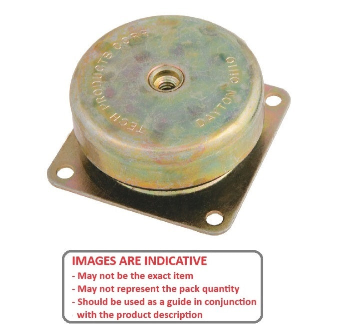 1171764 | MCUP-0068-076 --- Cup Industrial Mounts - 68 Kg - 76.2 mm - 3/8-16 UNC -9.53mm-