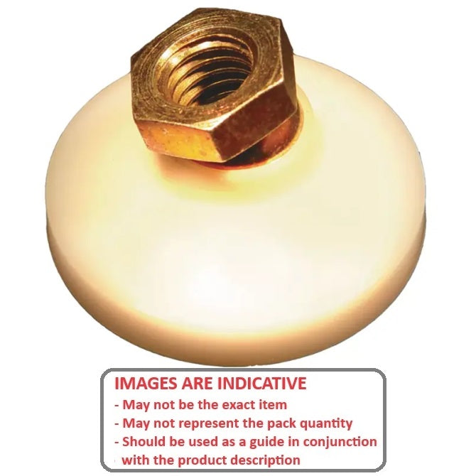 1072497 | MSF-064C-CGCAP --- Levelling Socket Mounts - 1/4-20 UNC -6.35mm- 25.4x17.8 mm - Steel
