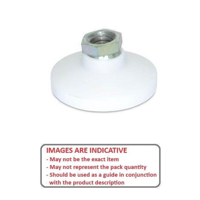 1072499 | MSF-064C-S3AP --- Levelling Socket Mounts - 1/4-20 UNC -6.35mm- 25.4x17.8 mm - Stainless Steel 303/304 Similar to A2, 18-8 HRB80