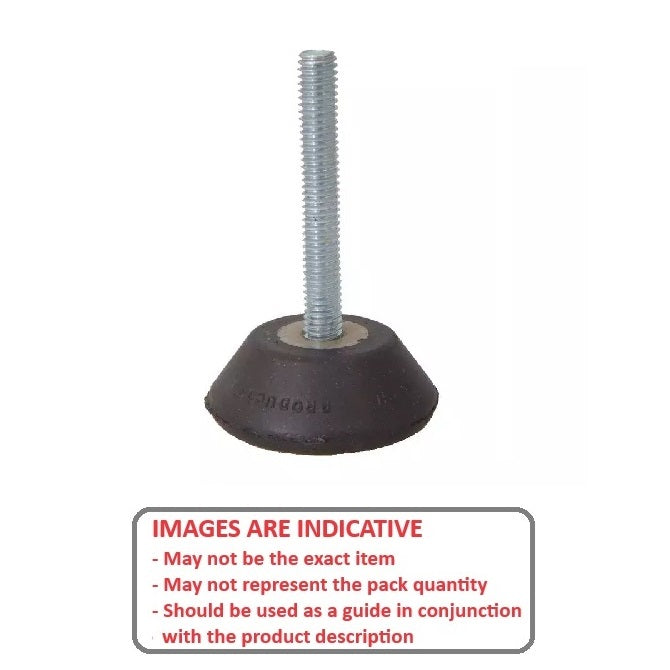 1125742 | TMF-557-ARS --- Levelling Bonded Neoprene Mounts - 22.0 to 59.0 Kg 1.27x6.35 mm