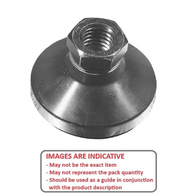 1056381 | MSF-048F-CBC (25 Pcs) --- Levelling Socket Mounts - 10-32 UNF -4.76mm- 19.1x13.5 mm - Steel