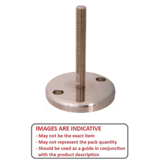 1103043 | MSM-127C-152-S4-ALPHY-H090 --- Levelling Studded Mounts - 1/2-13 UNC -12.7mm- 89.9x11.9 mm - Stainless Steel 304 Similar to A2, 18-8 HRB80