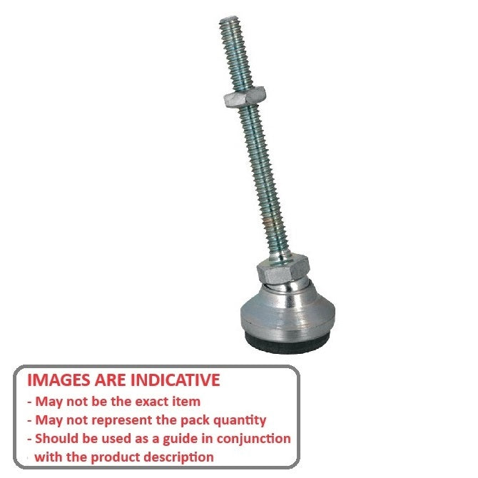 1134665 | MSM-254C-203-CCCRP --- Levelling Studded Mounts - 1-8 UNC -25.4mm- 101.6x50.8 mm - Steel