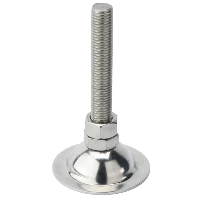 Levelling Studded Mounts - M12 -12x1.75mm- 60x28 mm - Stainless Steel 304 Similar to A2, 18-8 HRB80