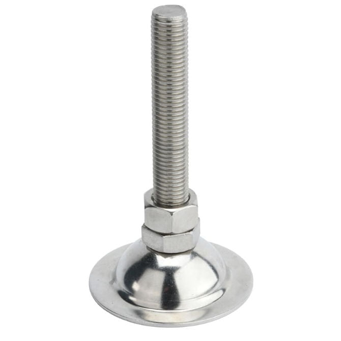 1098833 | MLM-120M-100-S4-ECO --- Levelling Studded Mounts - M12 -12x1.75mm- 60x28 mm - Stainless Steel 304 Similar to A2, 18-8 HRB80
