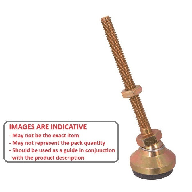 1056395 | MSM-048F-051-CGCRP --- Levelling Studded Mounts - 10-32 UNF -4.76mm- 19.1x16.7 mm - Steel