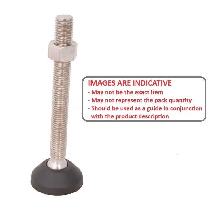 1121016 | MLM-191C-150-S3NY-LA0LH --- Levelling Studded Mounts - 3/4-10 UNC -19.05mm- 101.6x18.5 mm - Stainless Steel