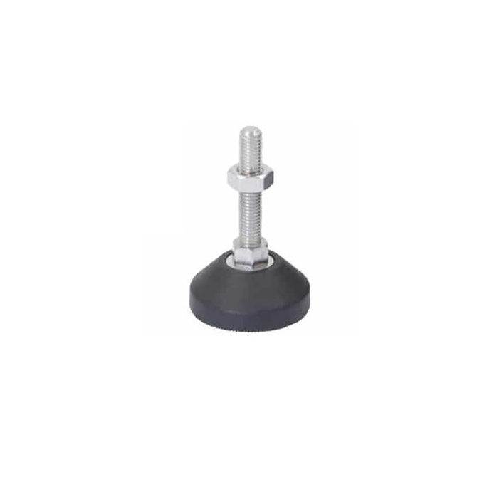 1159859 | TAD5008-25-1 (5 Pcs) --- Levelling Studded Mounts - M6 - 6x1mm - 25x20 mm - Polythene