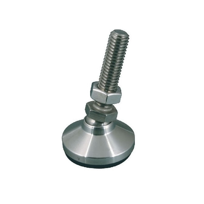 1056369 | MLM-048F-025-S3 --- Levelling Studded Mounts - 10-32 UNF -4.76mm- 19.1x13.5 mm - Stainless Steel 303/304 Similar to A2, 18-8 HRB80