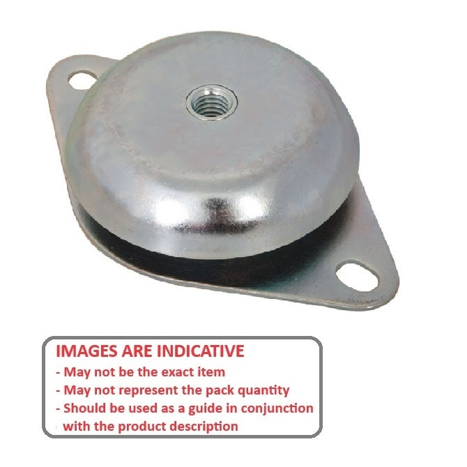 1219050 | MVI-0635-C2 --- Vibration Isolation Mounts - 635 Kg - 408.2 Kg - 131.76 mm - Steel