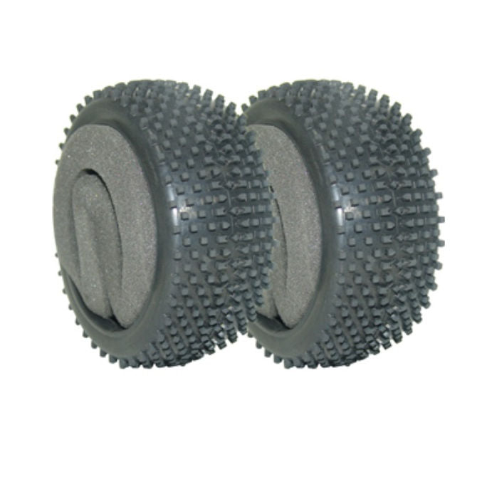 1223825 | MV3693S-ME (2 Pcs) --- Great Vigor Parts Hobby - Tyres Cage Buggy GP and BL - Square Block Tyres With Foam