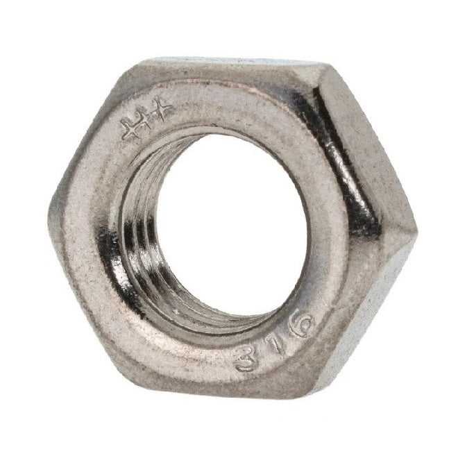 Hexagonal Nuts - M3 -3x0.5mm- 1.55x5.5 mm - Stainless Steel 316 Similar to A4, 18-10