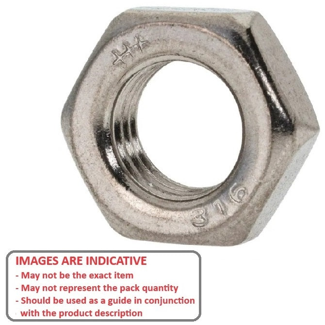 1043758 | NT030M-HH-S4 (20 Pcs) --- Hexagonal Nuts - M3 -3x0.5mm- 1.55x5.5 mm - Stainless Steel 304 Similar to A2, 18-8 HRB80